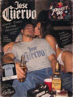 Jose Cuervo Heather Gray Logo Graphic T-Shirt Size S
